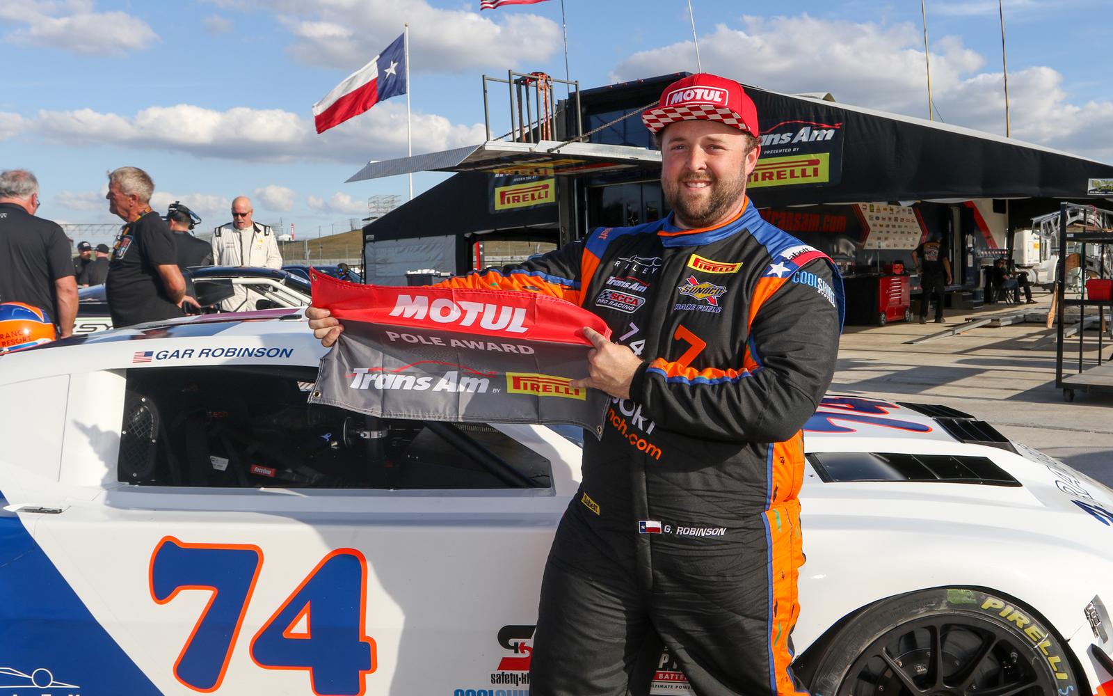 Gar Robinson Earns TA Pole in Return to Trans Am,  Thomas Merrill Extends Championship Hopes with TA2 Pole